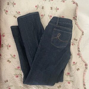 Y2K Dark Wash Women's Jeans - Classic Straight Leg/ SLIM BOOT